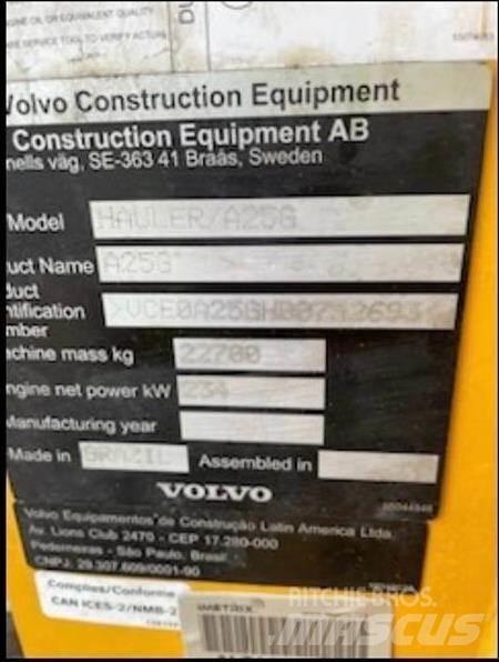 Volvo A25G Зчленовані самоскиди