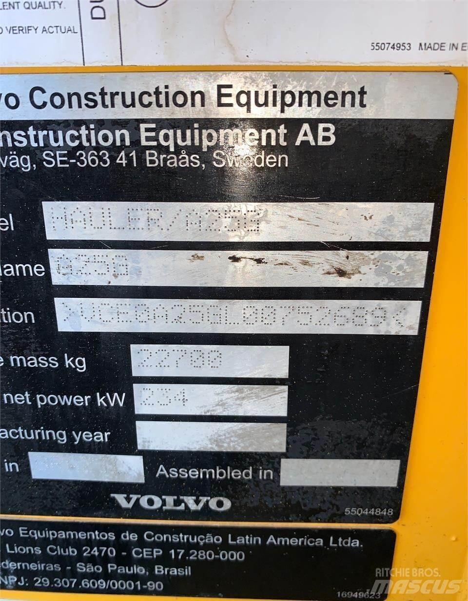 Volvo A25G Зчленовані самоскиди