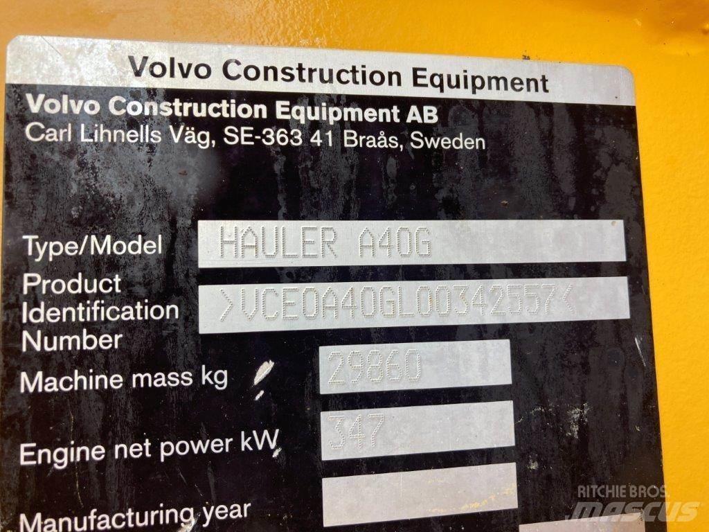 Volvo A40G Зчленовані самоскиди