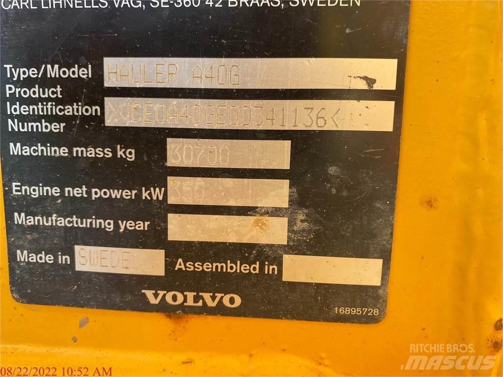 Volvo A40G Зчленовані самоскиди