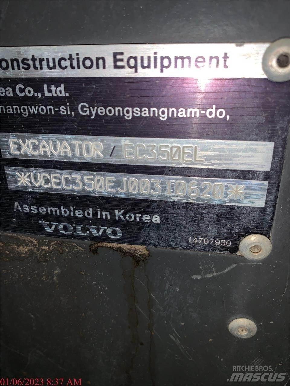 Volvo EC350EL Гусеничні екскаватори