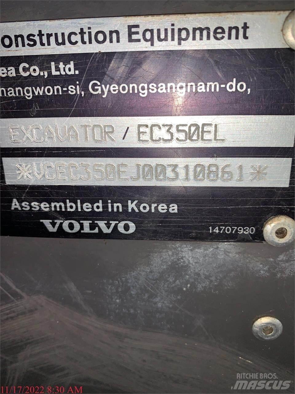 Volvo EC350EL Гусеничні екскаватори