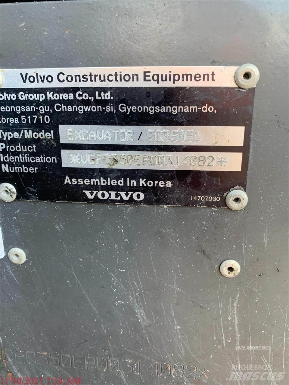 Volvo EC350EL Гусеничні екскаватори