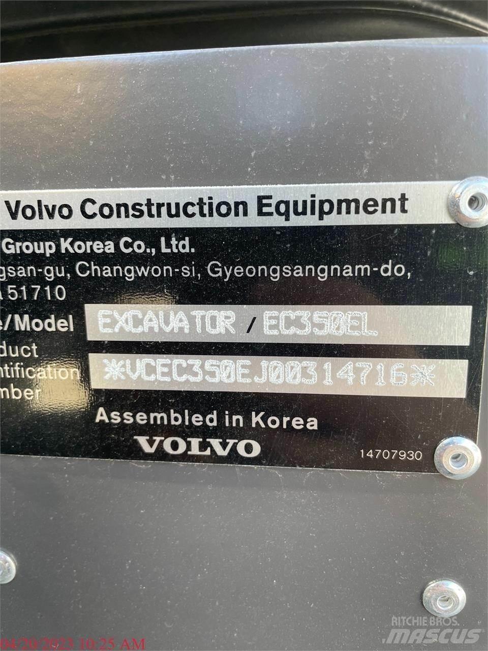Volvo EC350EL Гусеничні екскаватори