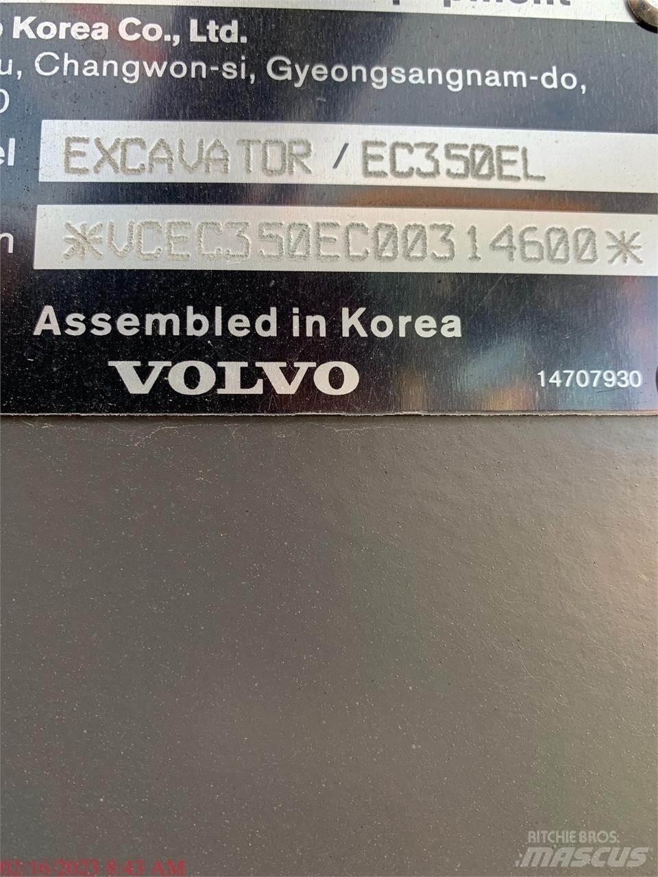 Volvo EC350EL Гусеничні екскаватори