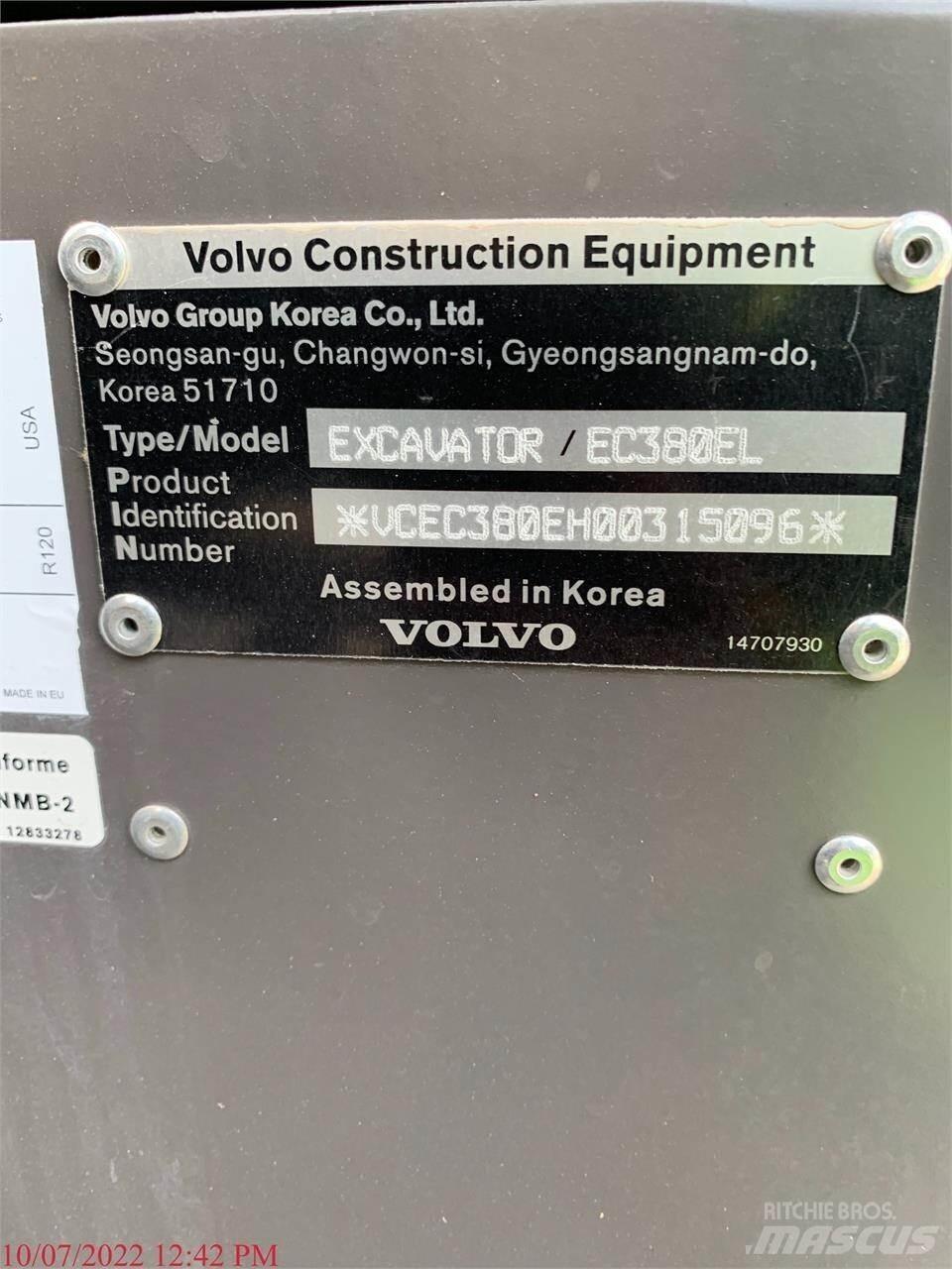 Volvo EC380EL Гусеничні екскаватори