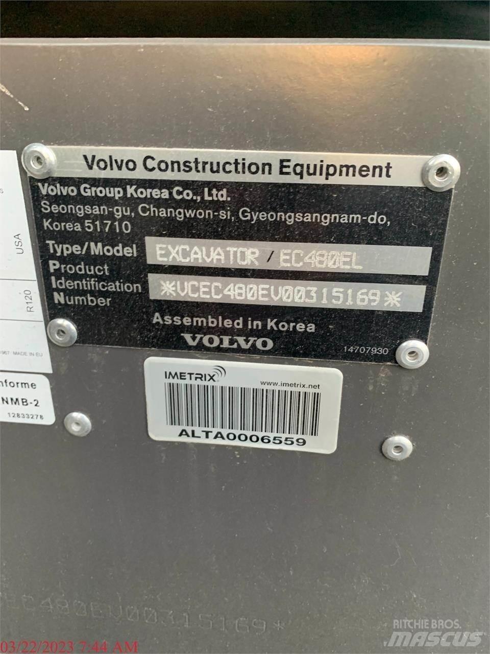 Volvo EC480EL Гусеничні екскаватори
