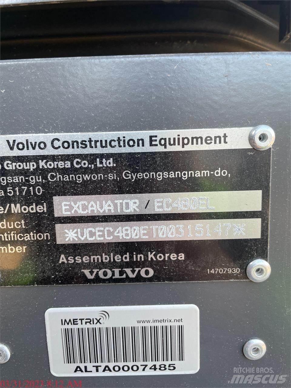 Volvo EC480EL Гусеничні екскаватори