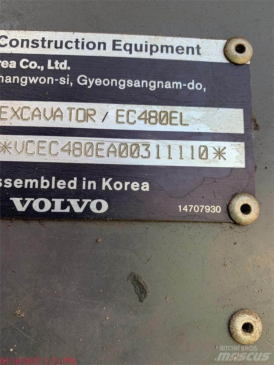 Volvo EC480EL Гусеничні екскаватори