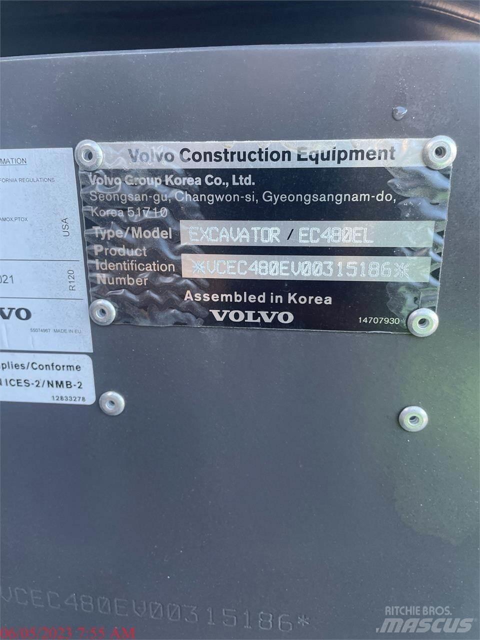 Volvo EC480EL Гусеничні екскаватори