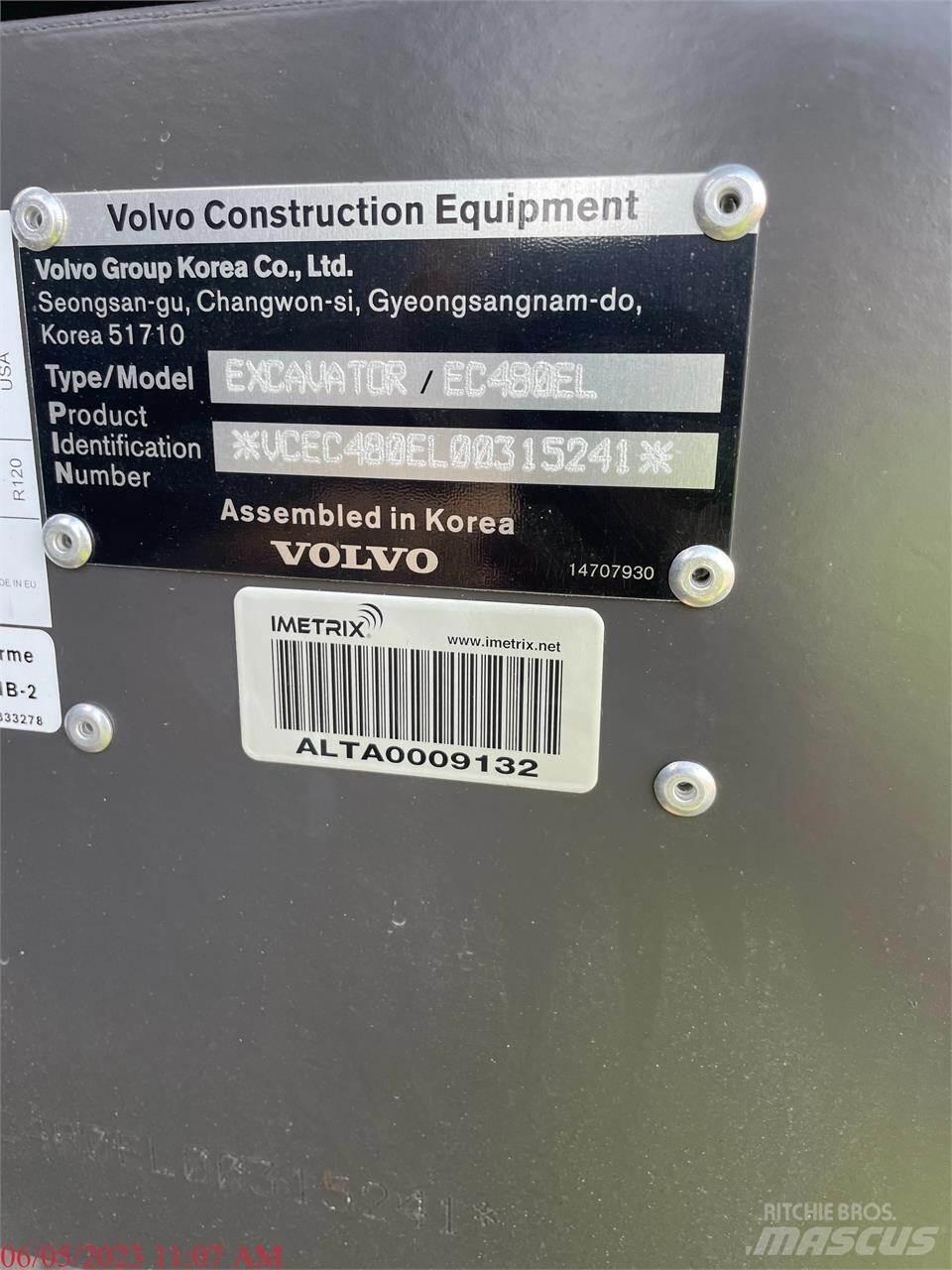 Volvo EC480EL Гусеничні екскаватори