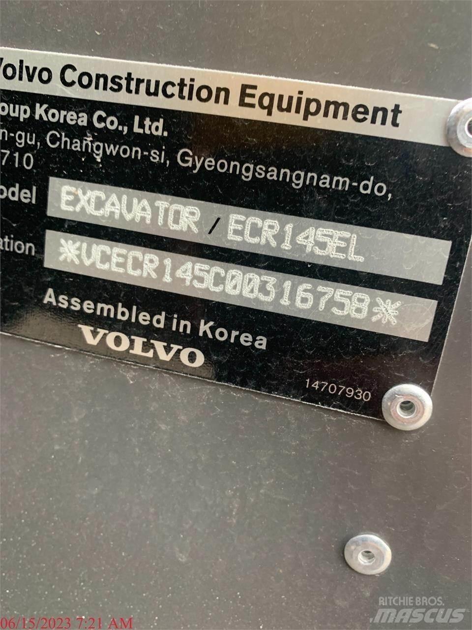 Volvo ECR145EL Гусеничні екскаватори