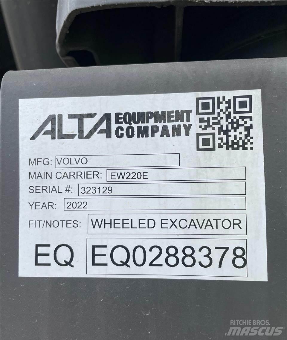Volvo EW220E Колісні екскаватори