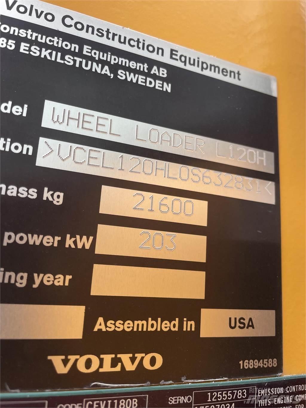 Volvo L120H Фронтальні навантажувачі