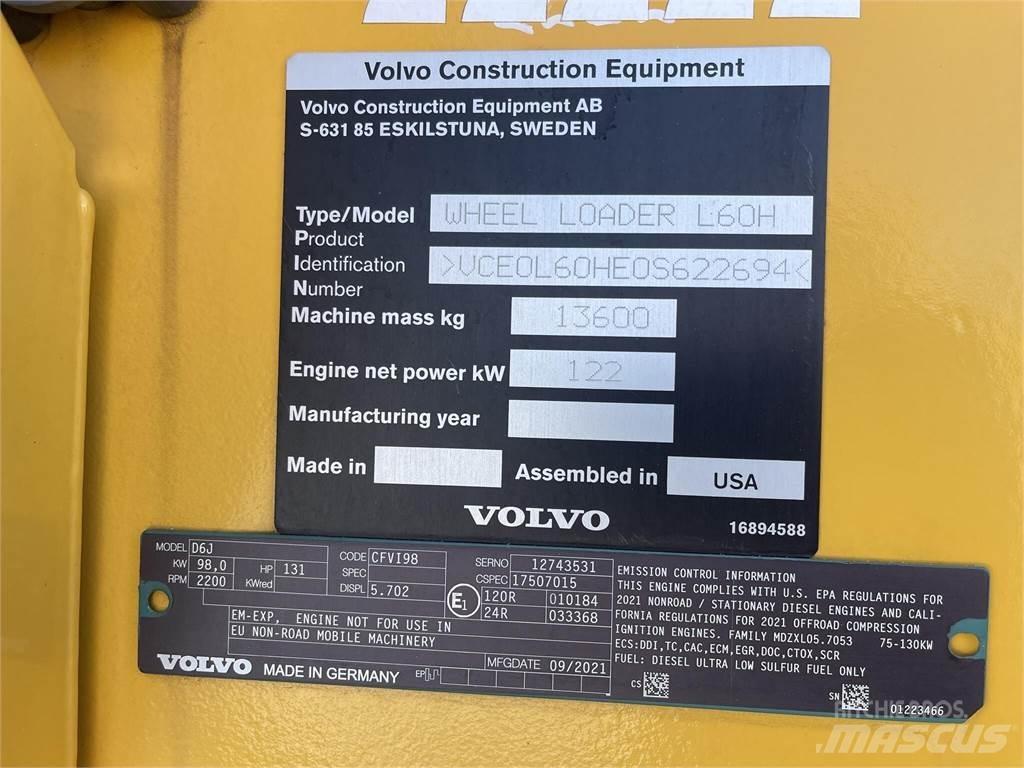 Volvo L60H Фронтальні навантажувачі