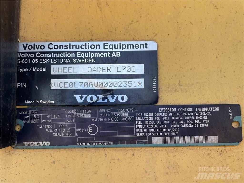 Volvo L70G Фронтальні навантажувачі