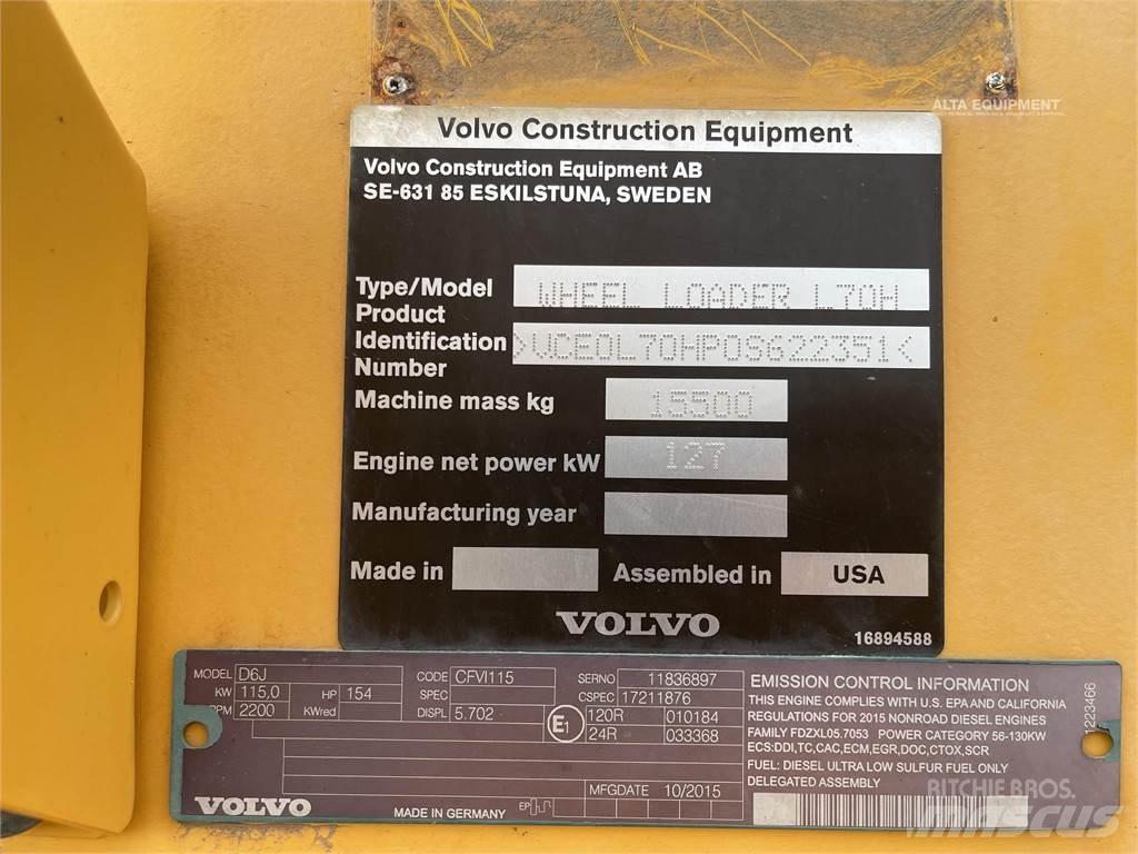Volvo L70H Фронтальні навантажувачі