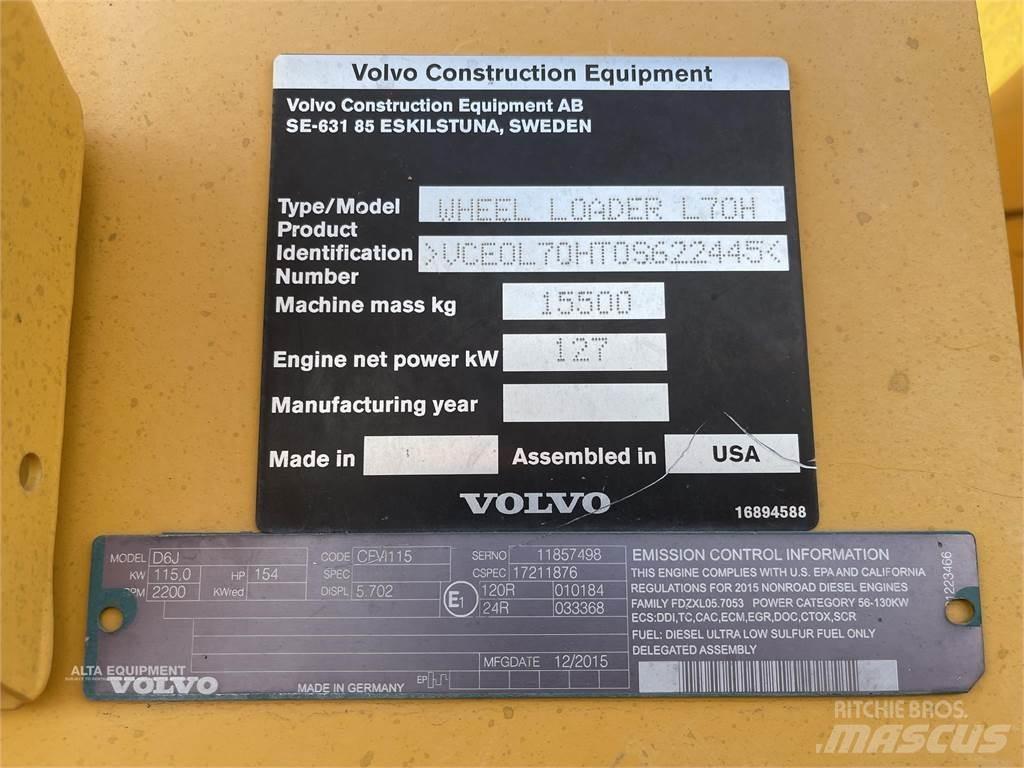 Volvo L70H Фронтальні навантажувачі