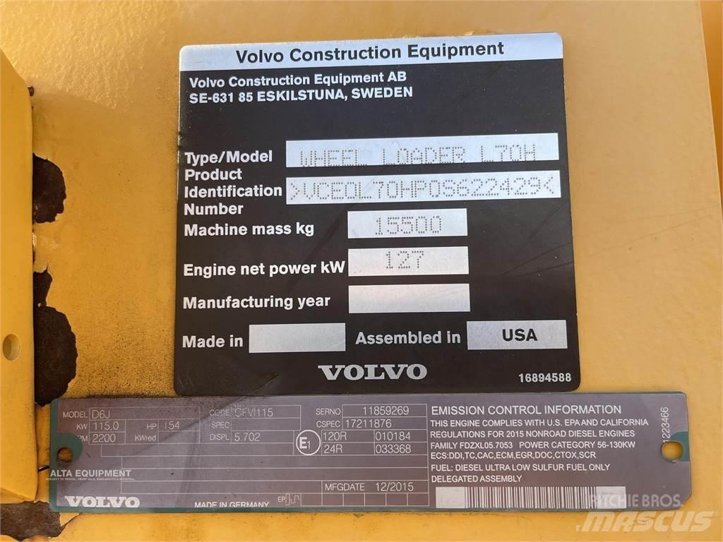 Volvo L70H Фронтальні навантажувачі