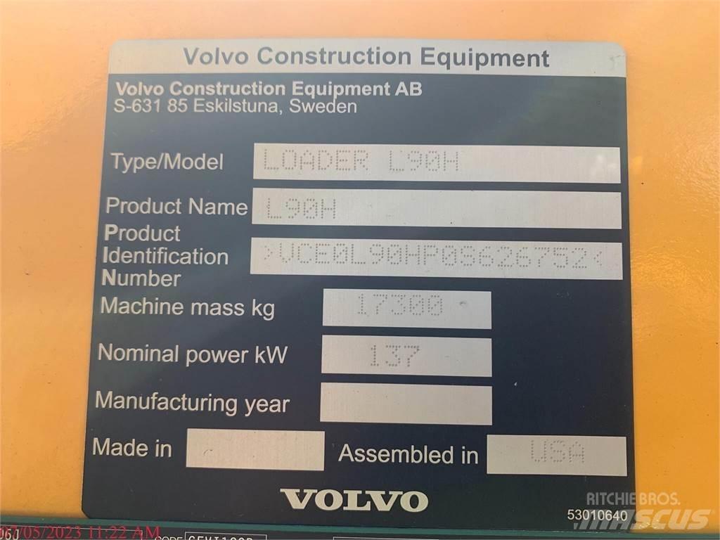 Volvo L90H Фронтальні навантажувачі
