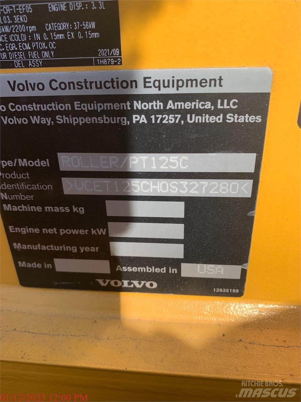 Volvo PT125C Пневматичні катки