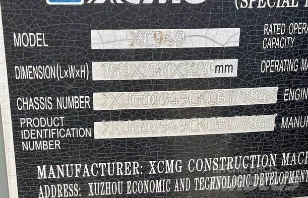 XCMG XC949 Фронтальні навантажувачі