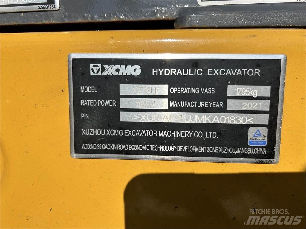 XCMG XE18U Міні-екскаватори < 7т