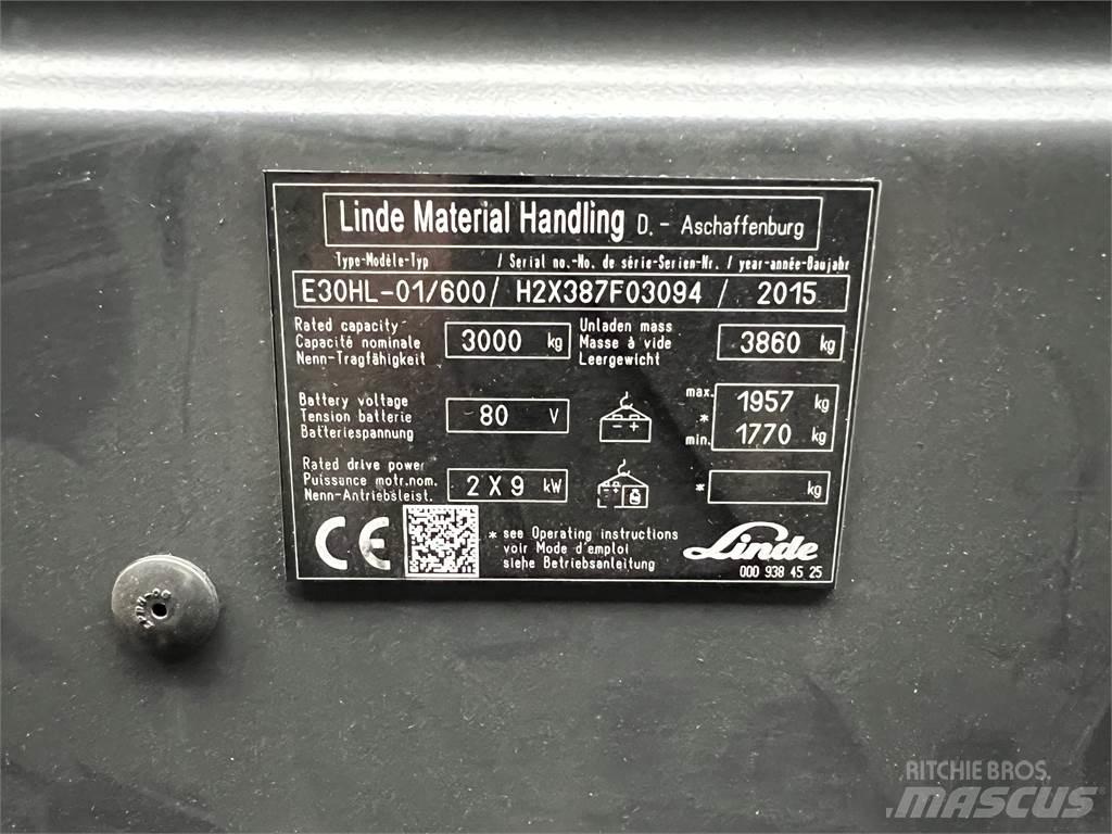 Linde E30/600HL Електронавантажувачі