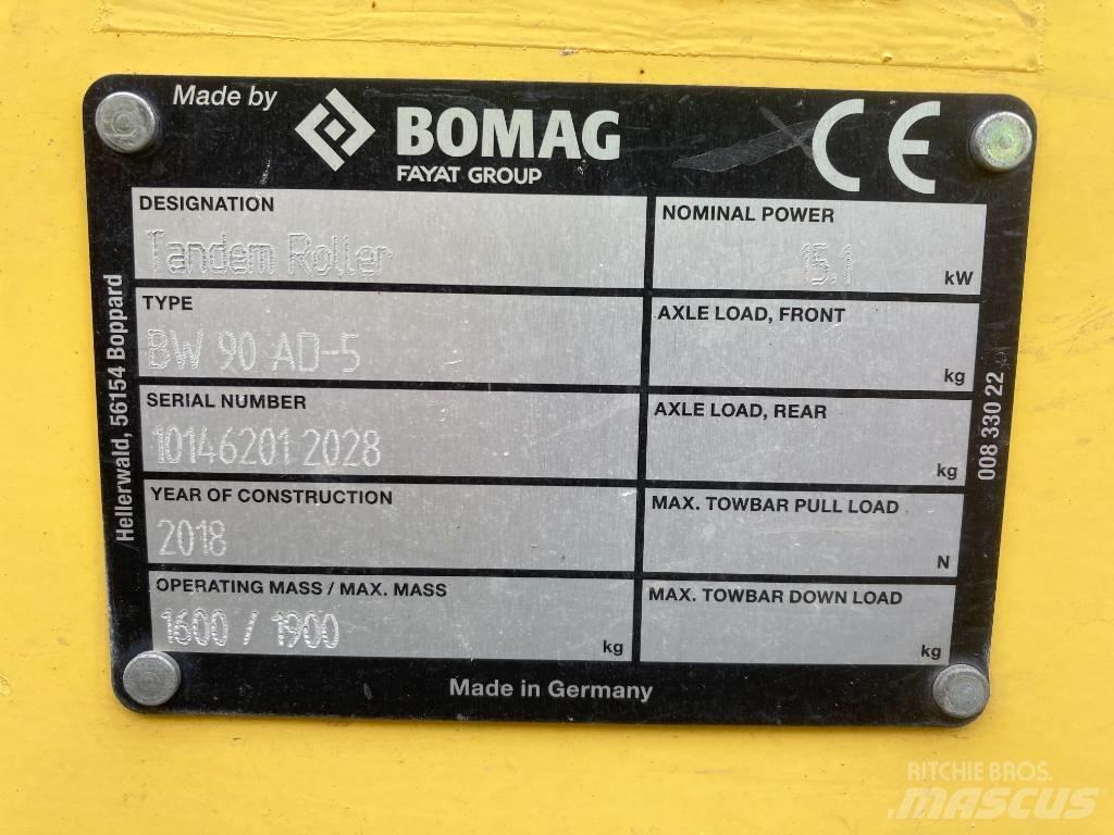 Bomag BW 90 AD-5 Котки тротуарні