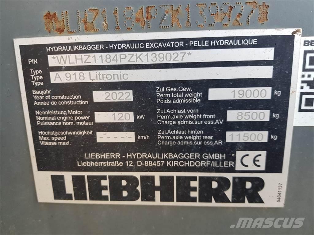 Liebherr A918 Колісні екскаватори
