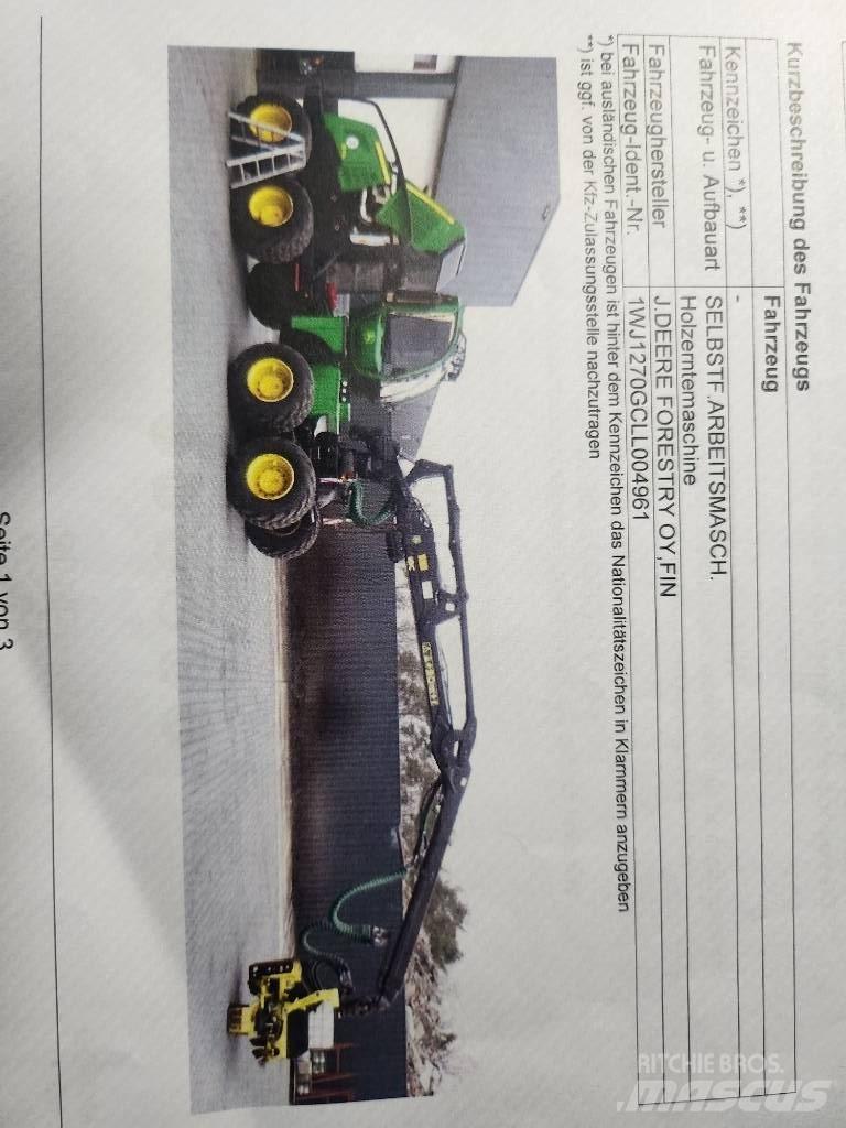 John Deere 1270 G Харвестери