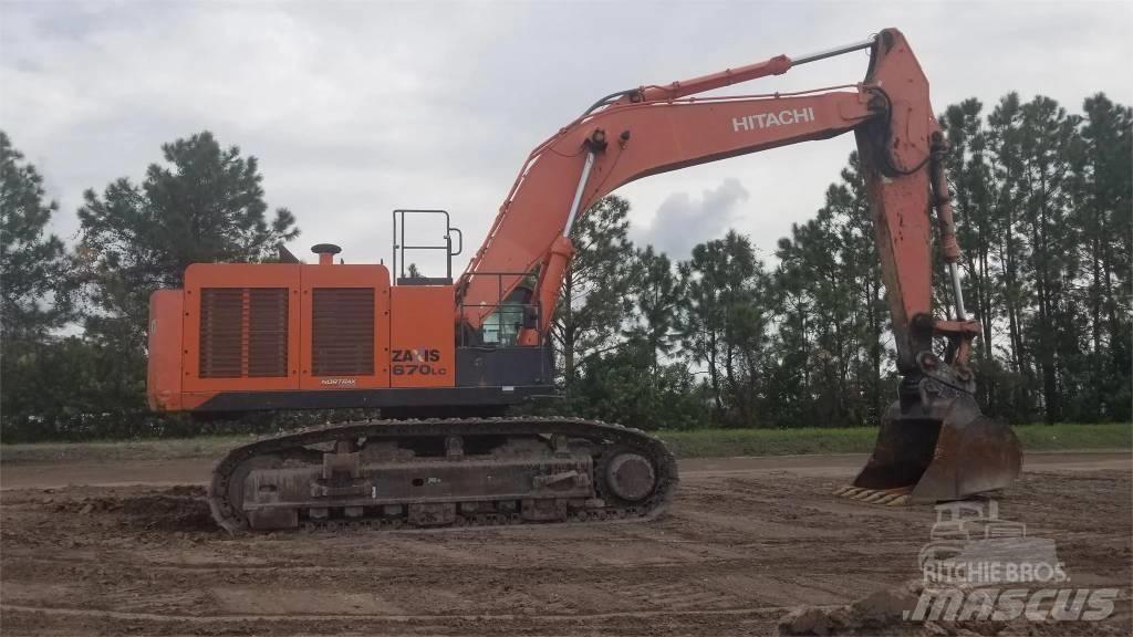 Hitachi ZX 670 Гусеничні екскаватори