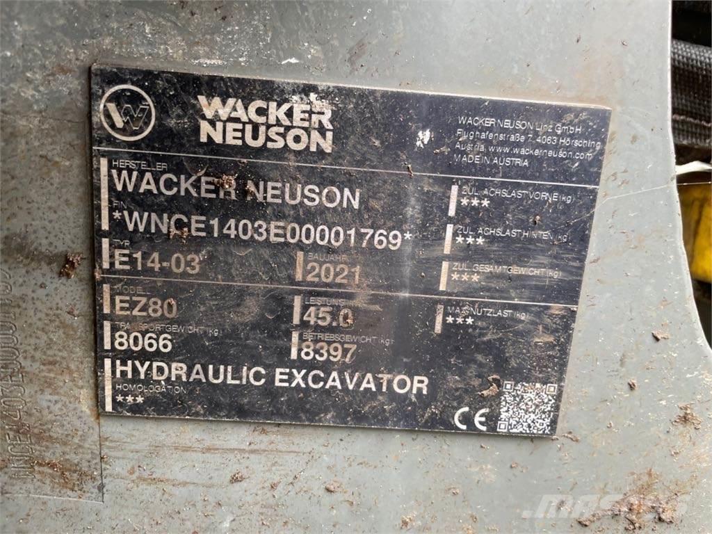 Wacker Neuson EZ80 Гусеничні екскаватори