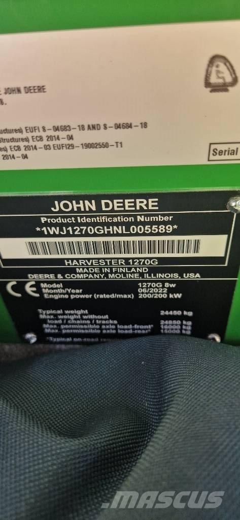 John Deere 1270 G Харвестери