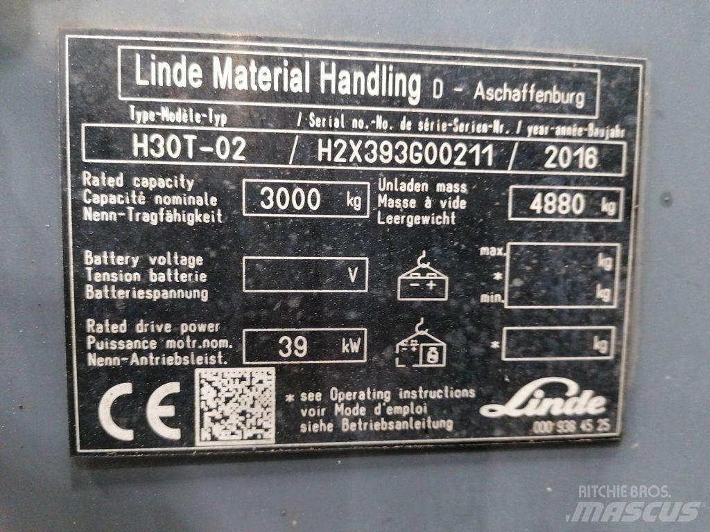 Linde H30T-02 Газові навантажувачі