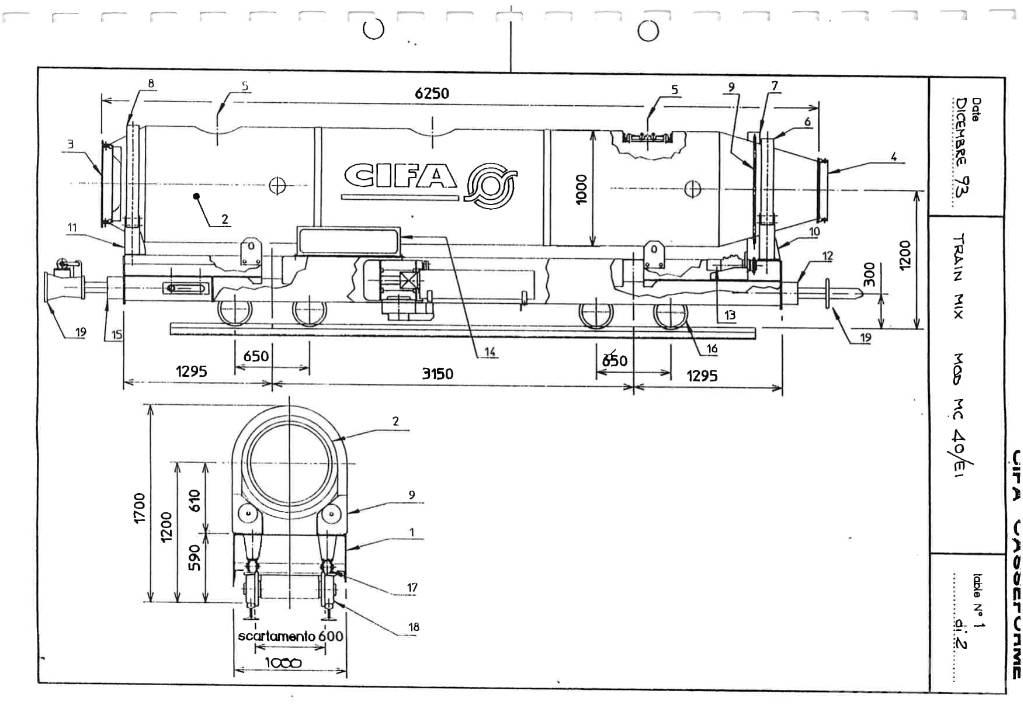 Cifa MC 40/EI Запчастини для бетонної техніки