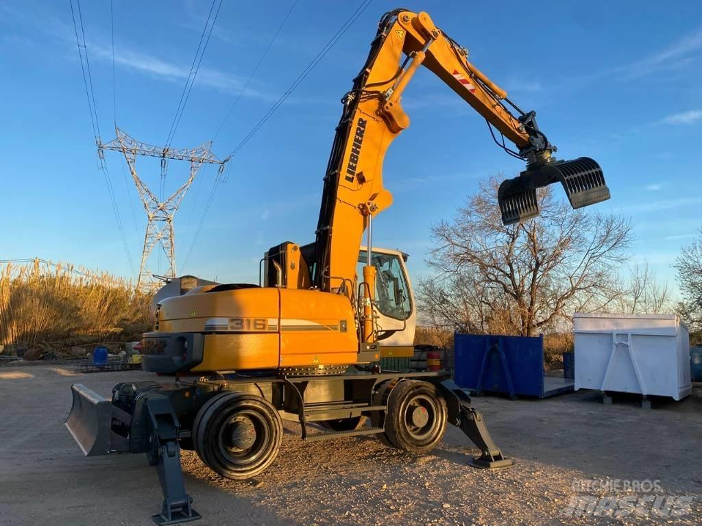 Liebherr A 316 Перевантажувачі металобрухту/промислові навантажувачі