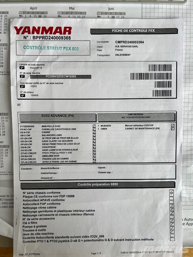 Yanmar SV 22 Міні-екскаватори < 7т