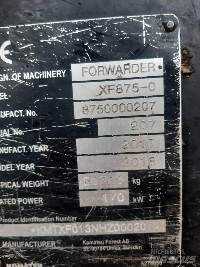 Komatsu 875 Форвардери
