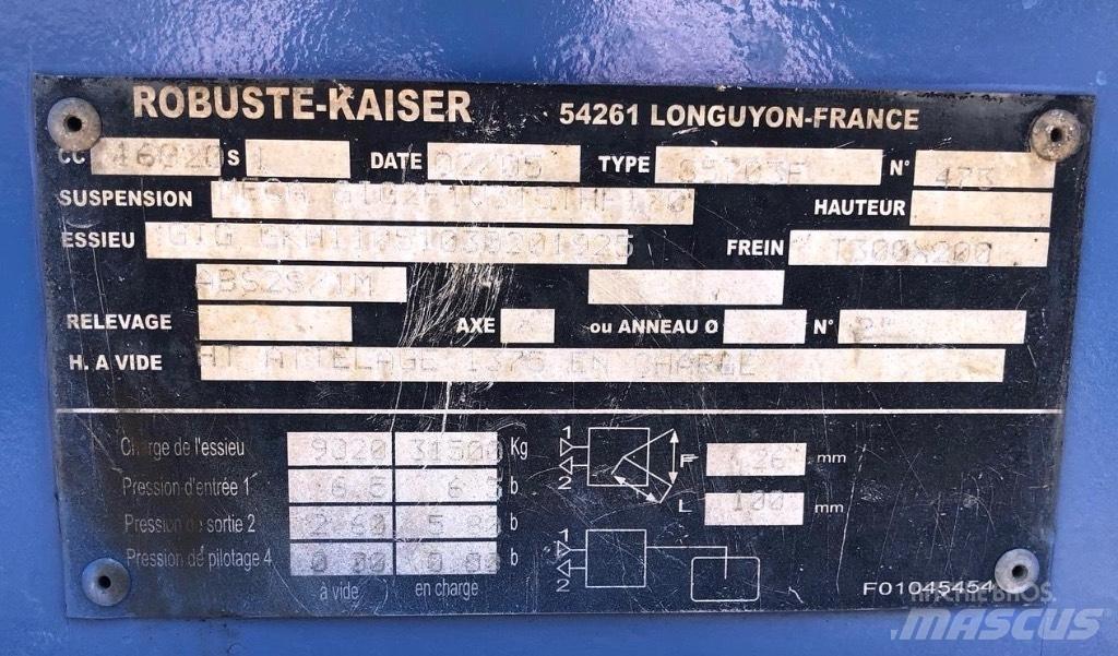 Kaiser S5703 F Низькорамні напівпричепи
