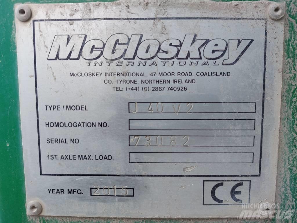 McCloskey J 40 V2 Роздрібнювачі