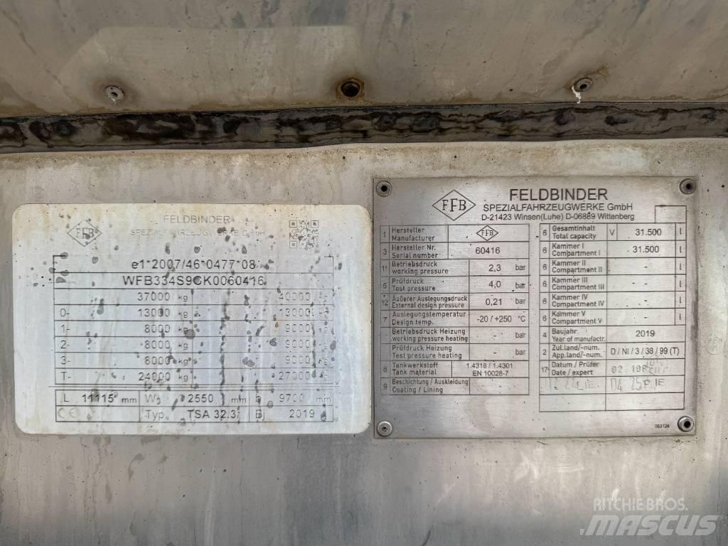 Feldbinder TSA 32.3 Причепи-цистерни