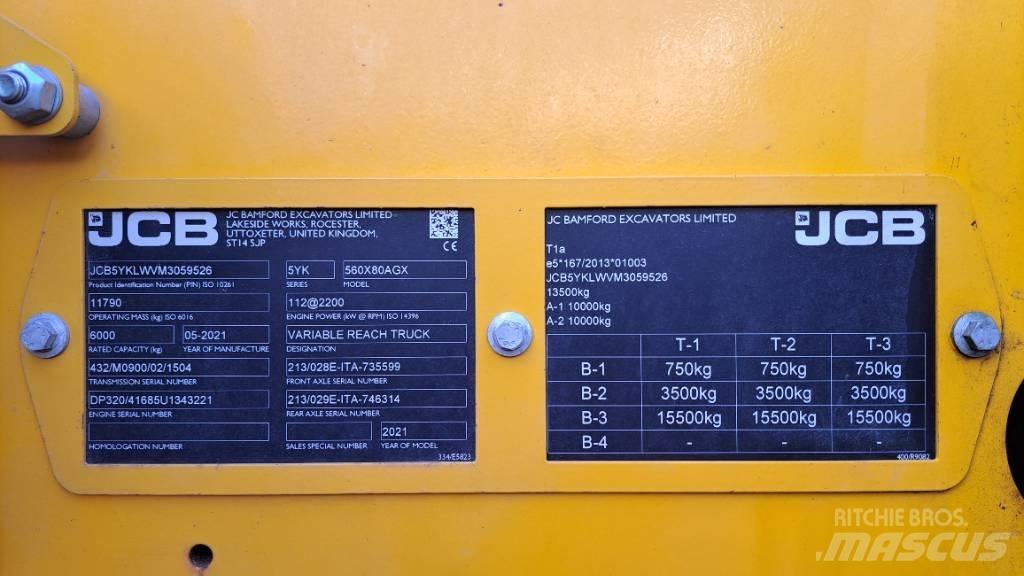 JCB 560-80 Agri Xtra Телескопічний навантажувач