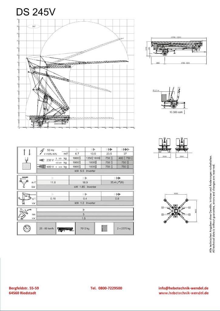 Eurogru DS 245V Монтажний кран