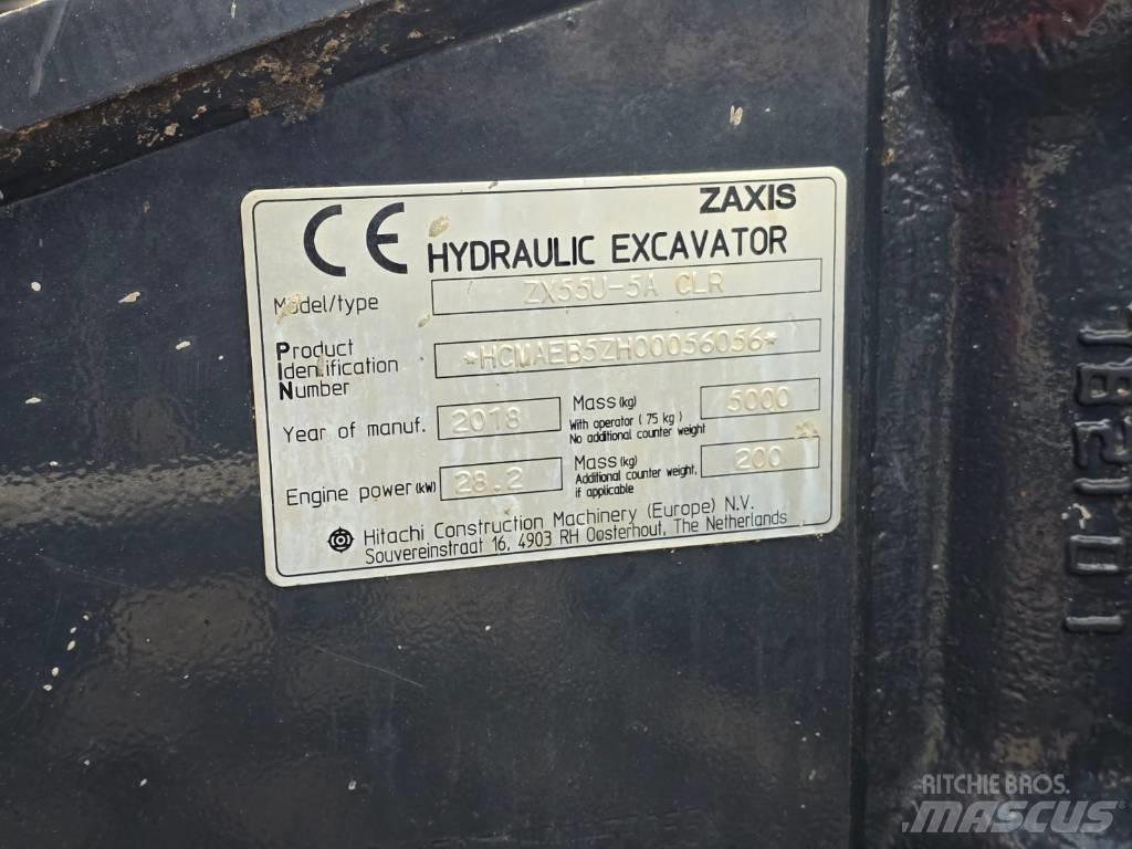 Hitachi ZX55U-5A CLR Міні-екскаватори < 7т