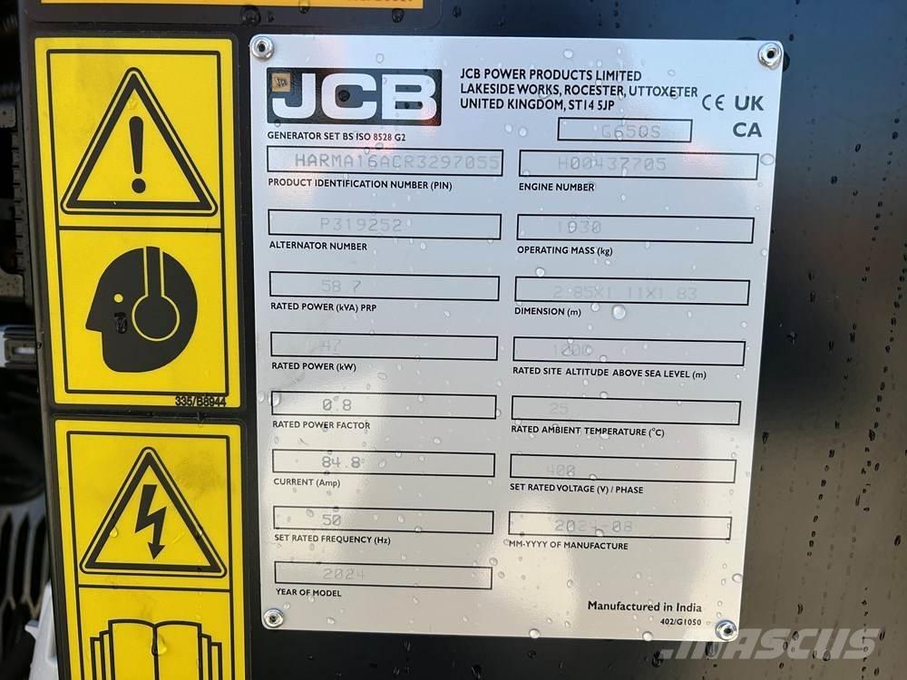 JCB G65QS Дизельні генератори