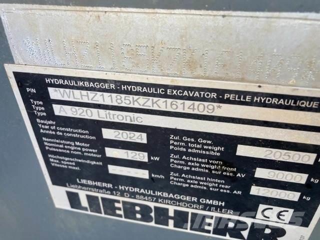 Liebherr A920 Колісні екскаватори