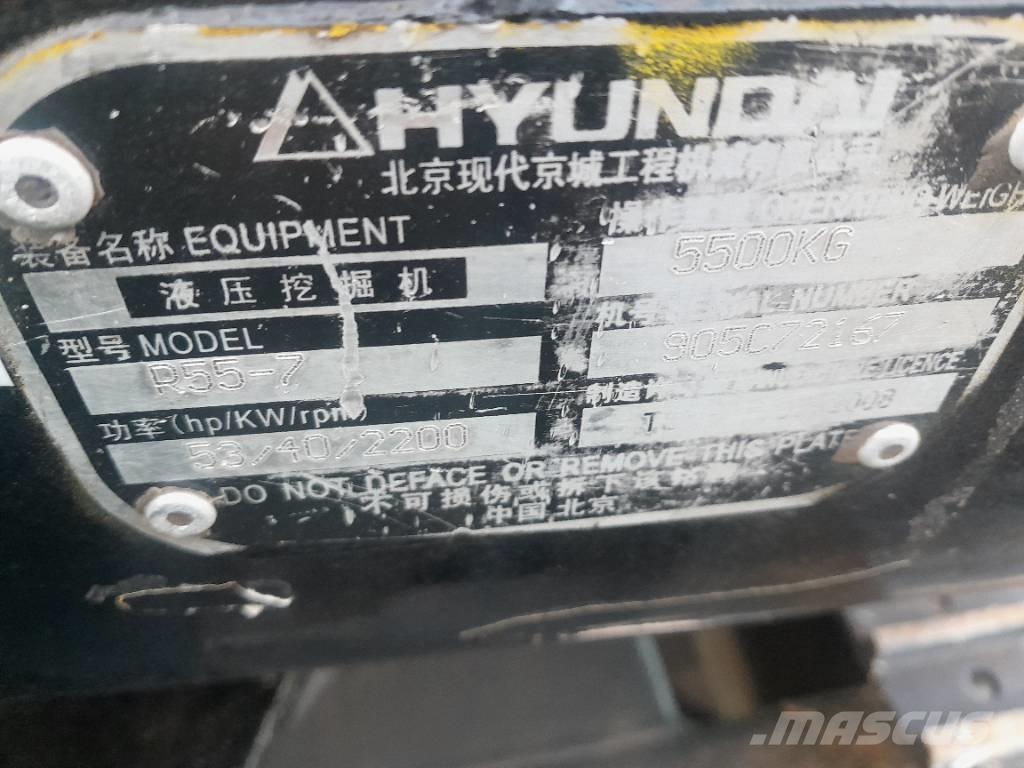 Hyundai R55-7 Гусеничні екскаватори