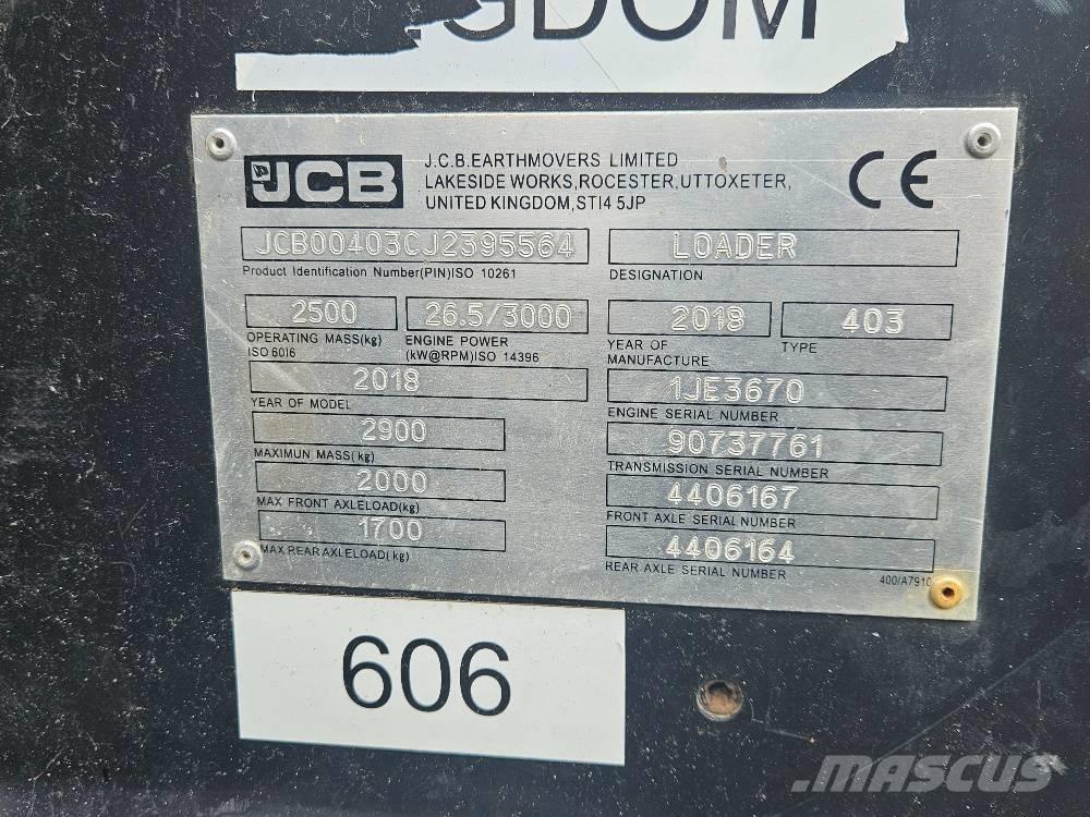 JCB 403 Малі навантажувачі
