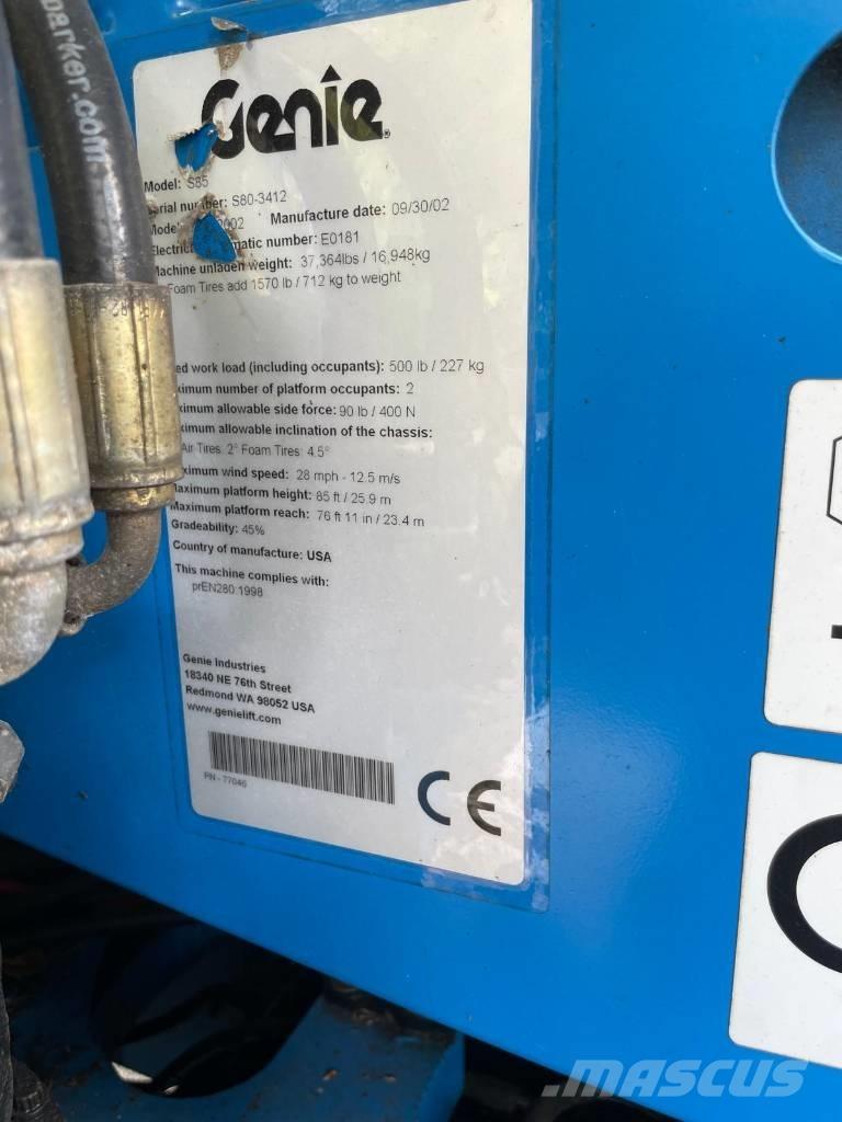 Genie S 85 Телескопічні підйомники
